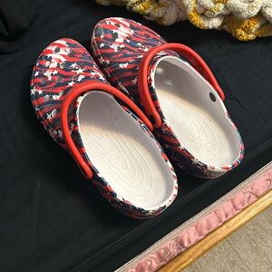 American flag crocs